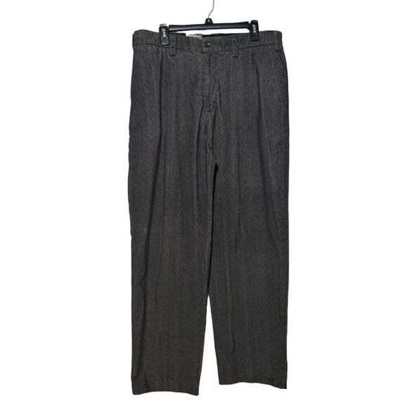 Eddie Bauer Classic Fit Textured Classic Dark Lead Pants 36X32 NWT - Picture 1 of 7